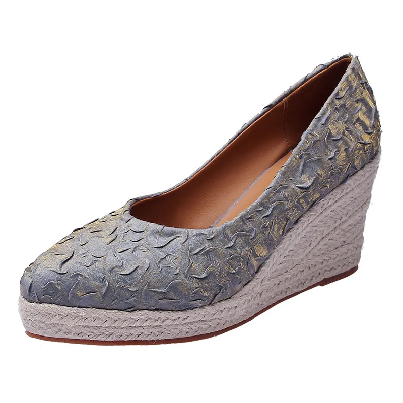 8cm Boyut 34-42 Nefes Alabilen - Wedge Espadrille Women incelemesi ve fiyatı