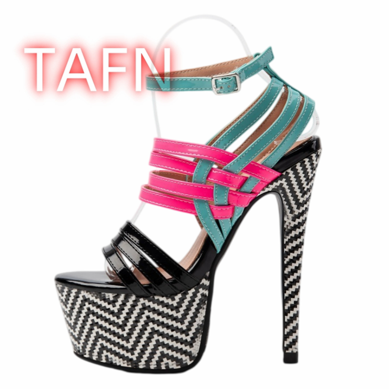 Çok Renkli Askılı Topuklu Kadı - Sandal Strappy Heeled incelemesi ve fiyatı