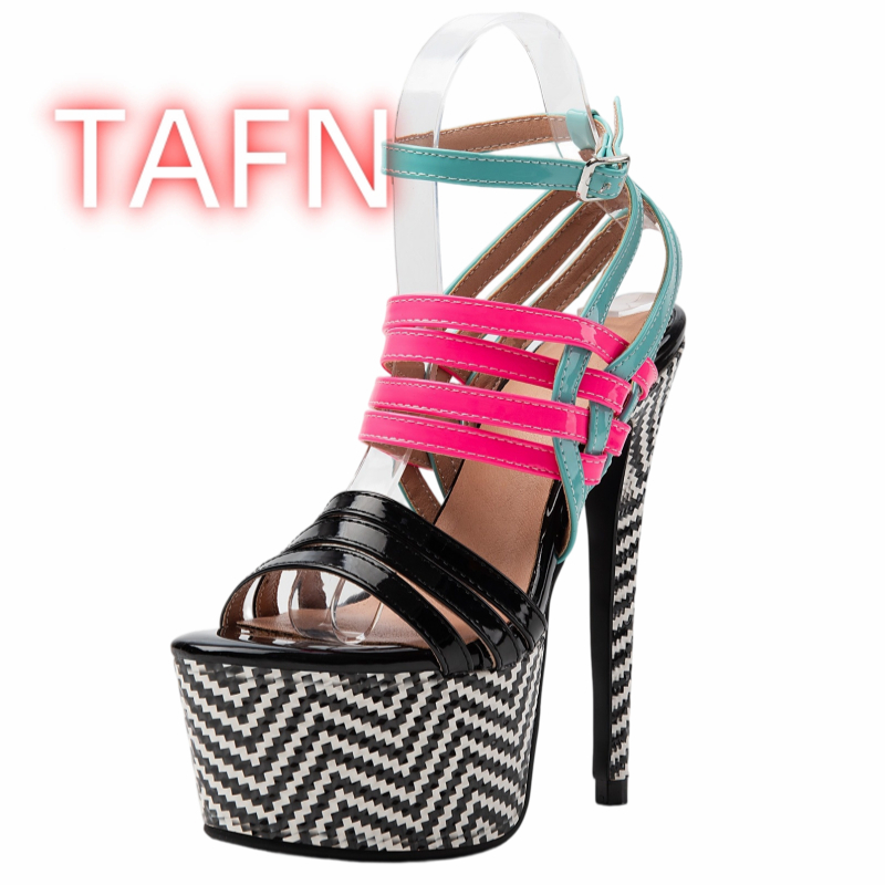 Çok Renkli Askılı Topuklu Kadı - Sandal Strappy Heeled incelemesi ve fiyatı