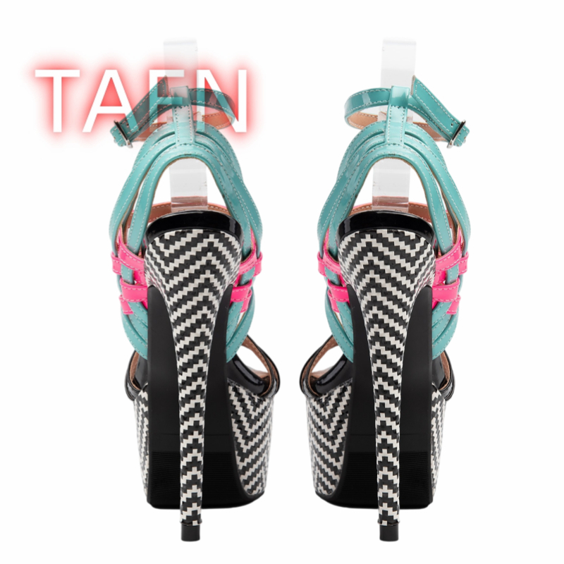Çok Renkli Askılı Topuklu Kadı - Sandal Strappy Heeled incelemesi ve fiyatı