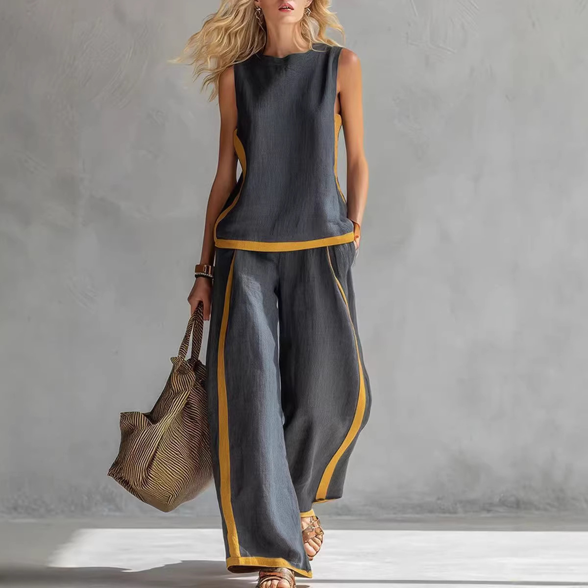 Kadınlar İçin Keten 2 Parça Ta - Linen Pant Wide incelemesi ve fiyatı